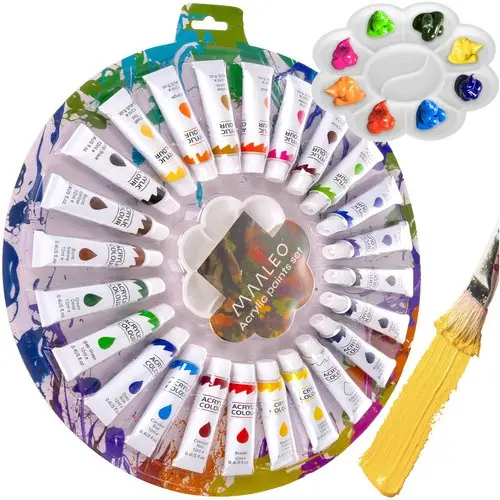 [00024725ZEN04] Acrylic paintings 12ml - Lot of 24 Maaleo 24725