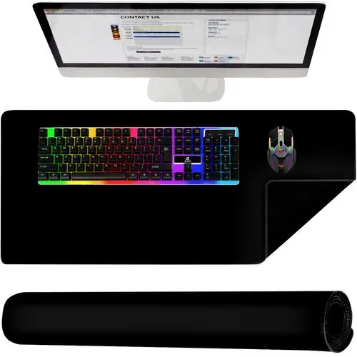 [00018625ZEN04] Tapis souris et clavier - noir 18625 