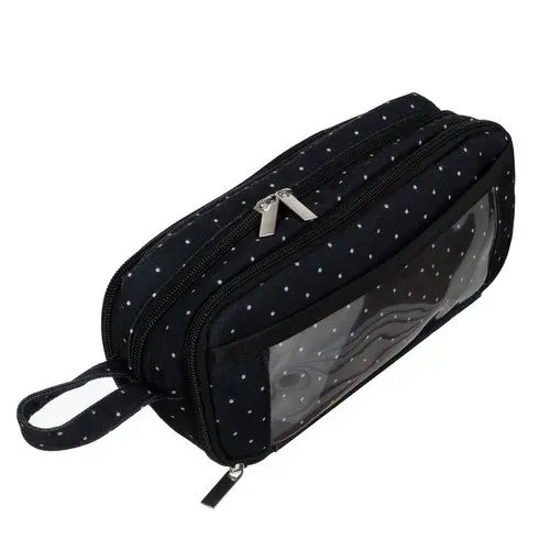 Trousse à crayons pliable triple - noir Maaleo 24511 