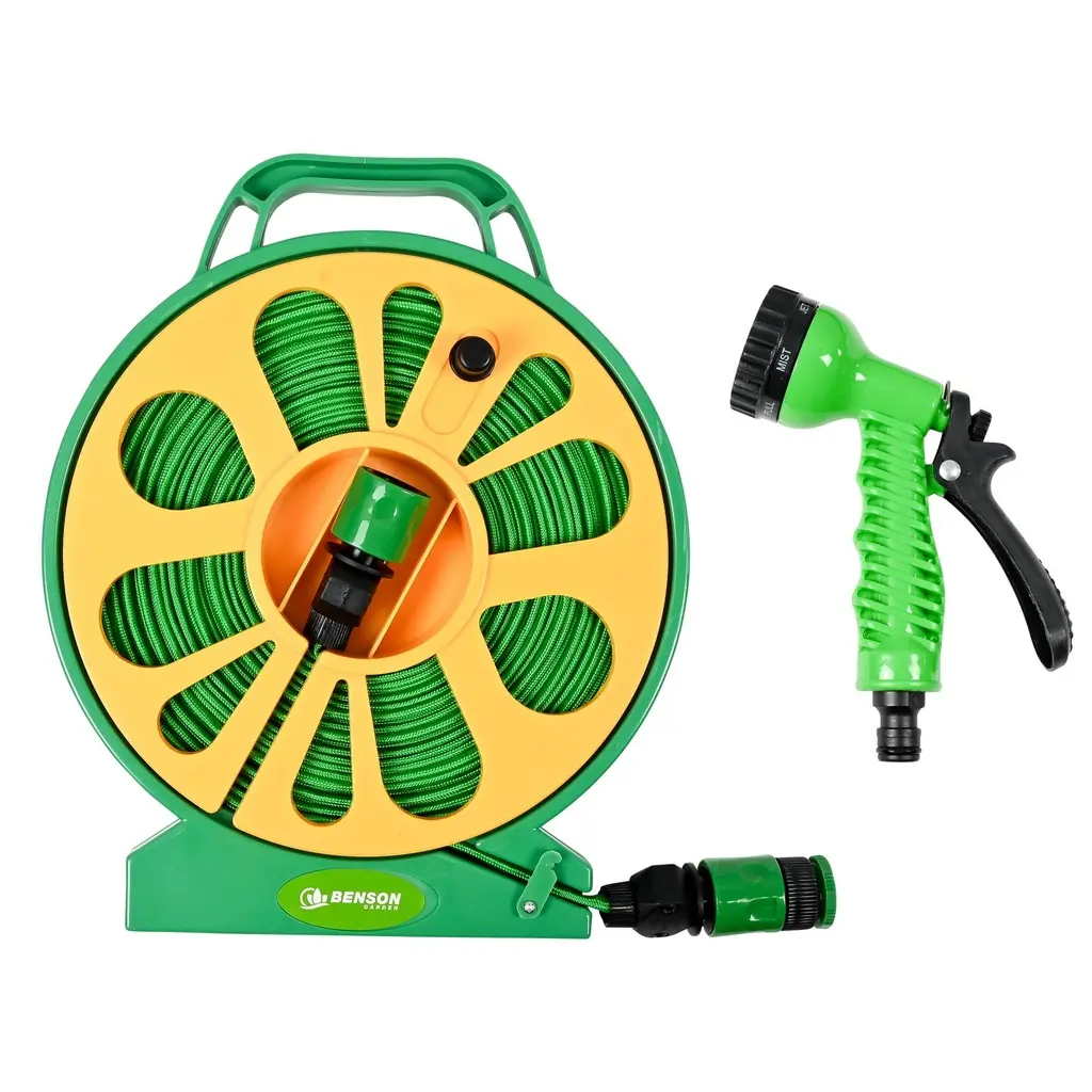 [14711ZEN01] Kit tuyau d'arrosage 15 m sur enrouleur compac 