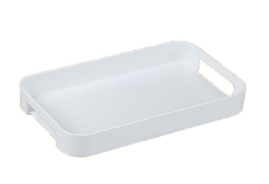 Small Plastic white Tray, 32L x 19,4W x 4,2H cm