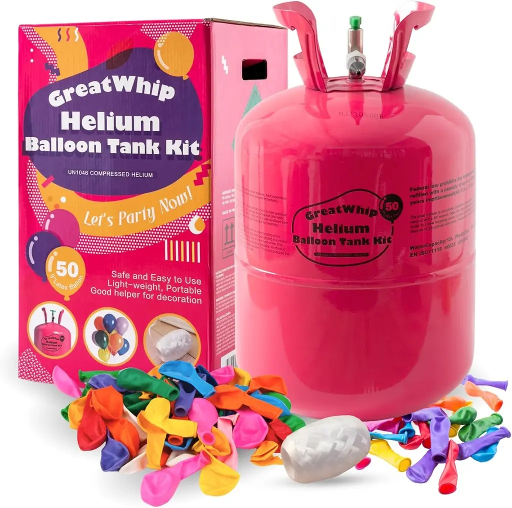 [HeliumTank] Helium Bottle 50 Balloons 23cm-9" / 13L