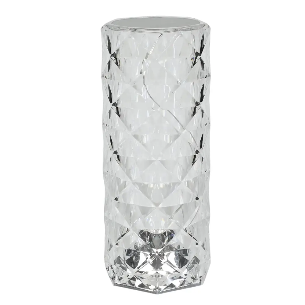 Crystal rechargeable LED table lamp + remote control