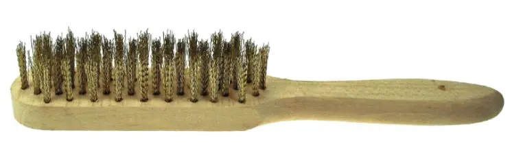 [SD03ZEN01] Wire brush 5 rows of brass wire