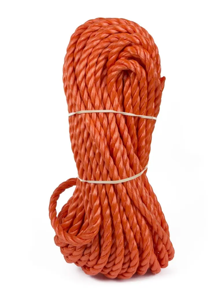 Corde 8 mm x 20 m pli orange 