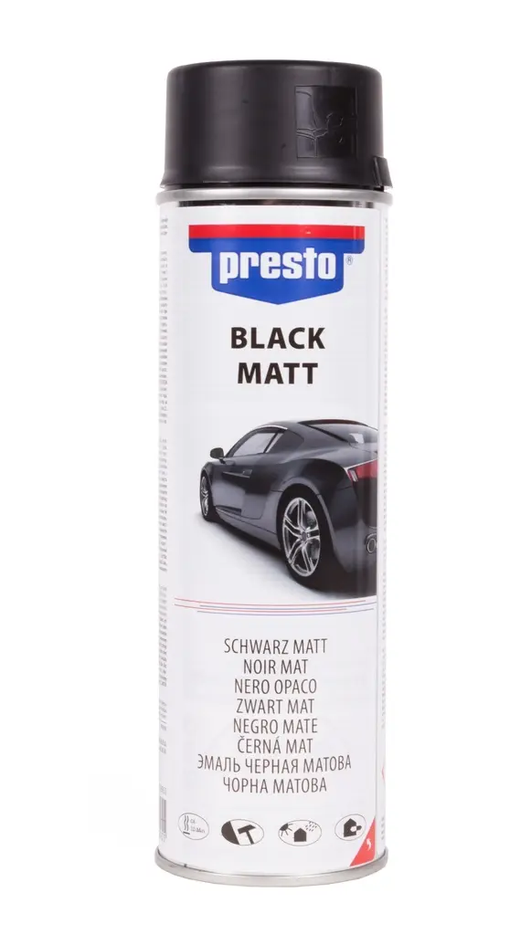 Peinture Presto noir mat 500 ml 