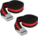 [004811ZEN01] 2.5 mx 25 mm black/red 2 -piece strap clip attachment