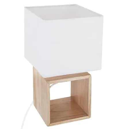 [155360 ZEN01] Lampe carre pojo blanche H32