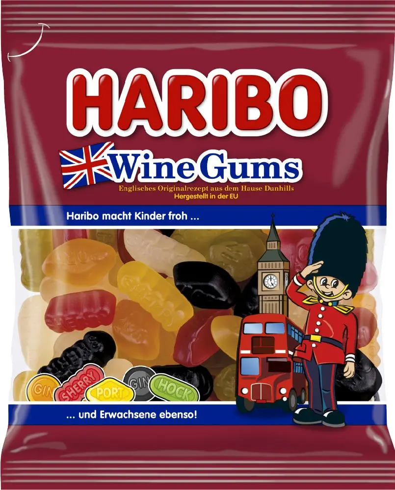 Haribo Wine gums sachet 175g 