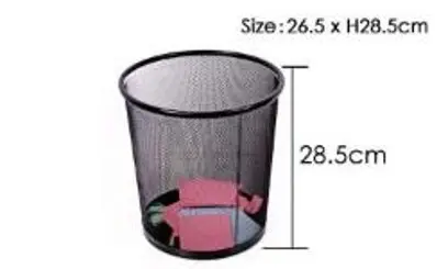 [STA0057] Small Foska D265*H285mm trash can