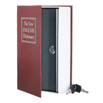 [ZEN07HOP1000291-2] Book-shaped safe, 23 x 16 x 6 cm, Rou