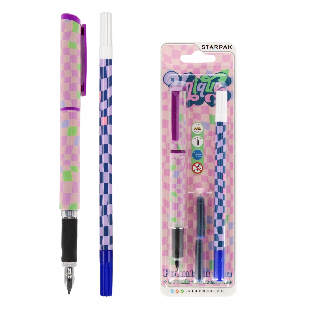 Pen + 2 cartridges + unique gum Starpak