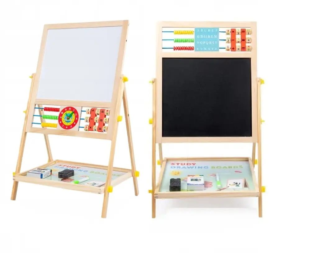 [ADG.I-H357 ZEN06] Wooden board 6 in 1 magnetic chalk easel