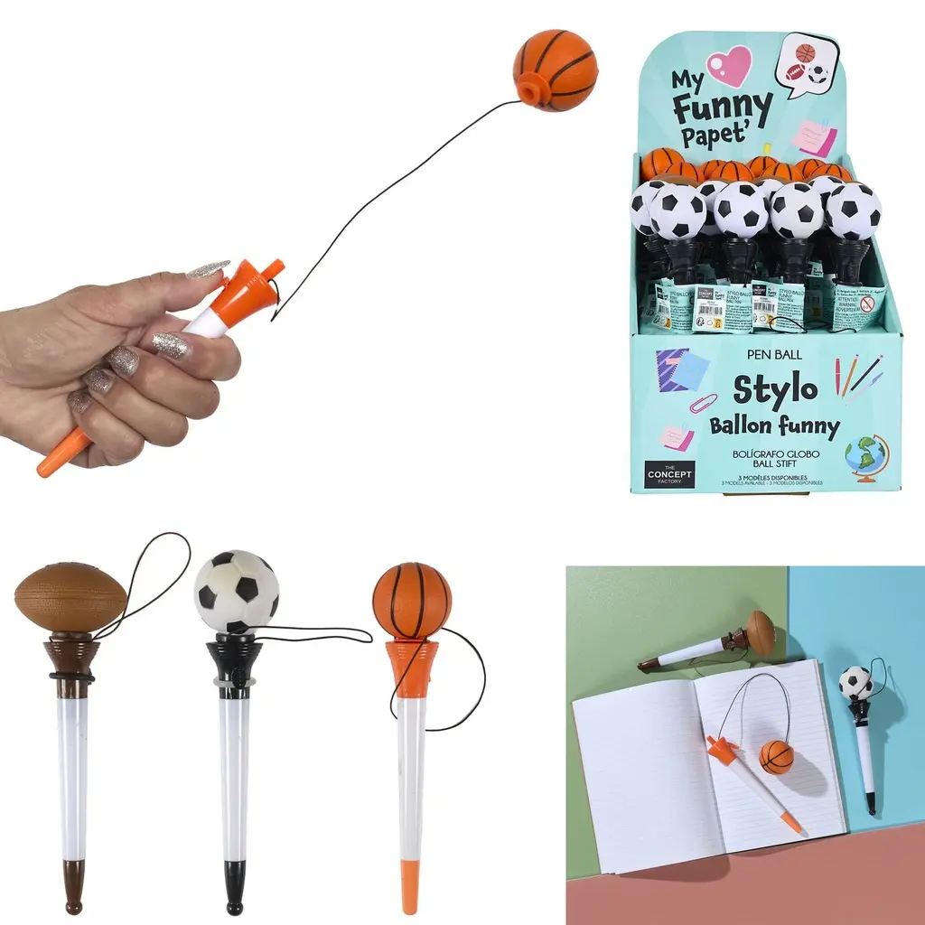 Rugby Football Basketball Funny Ballon pen, 3-sometimes a