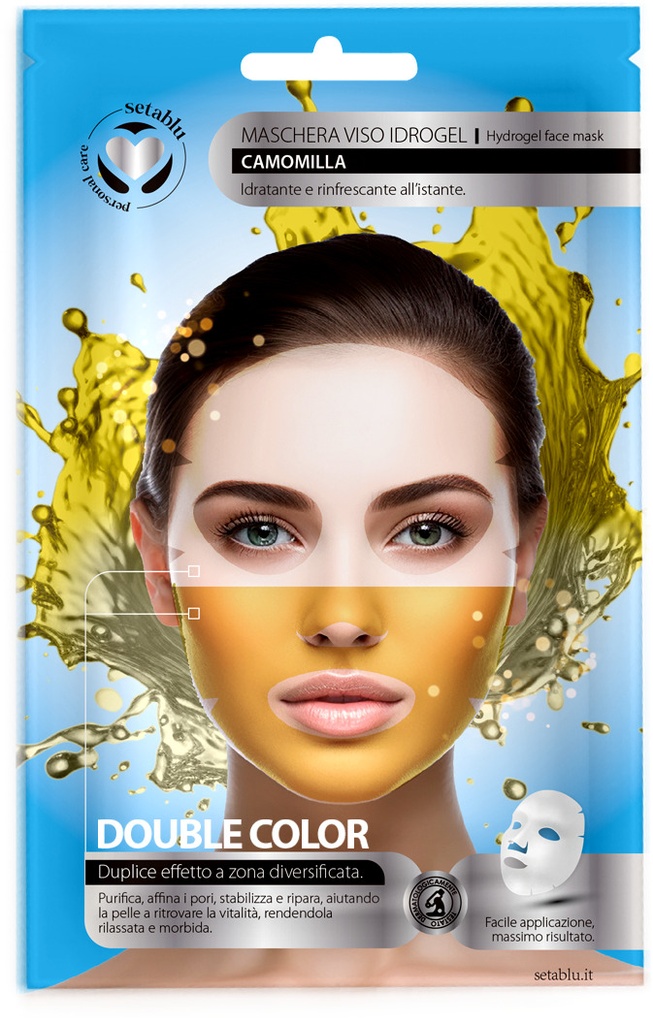 Masque visage hydratant bicolore