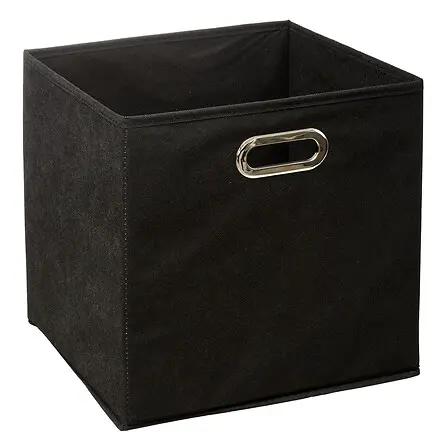 [138885J ZEN06] Storage box 31x31 black, black
