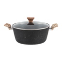 [CASSA] Black forged aluminum saucepan