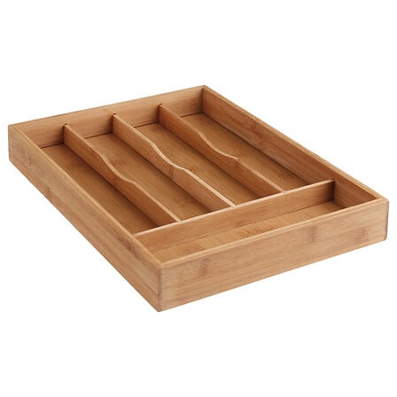 Bamboo cutlery rack
