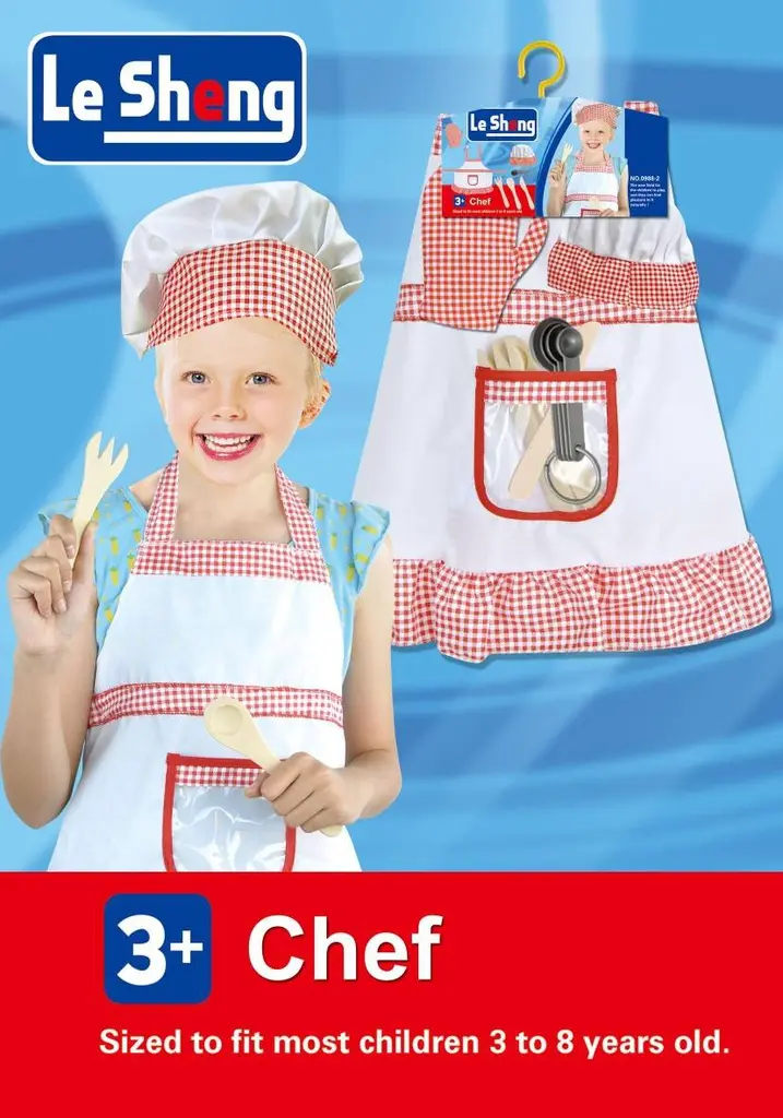 Cook costume 3/8 years old