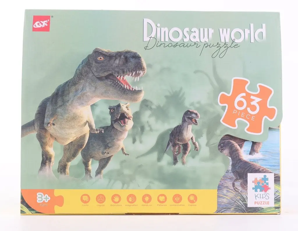 DINOSAUR WORLD PUZZLE 63 PCS