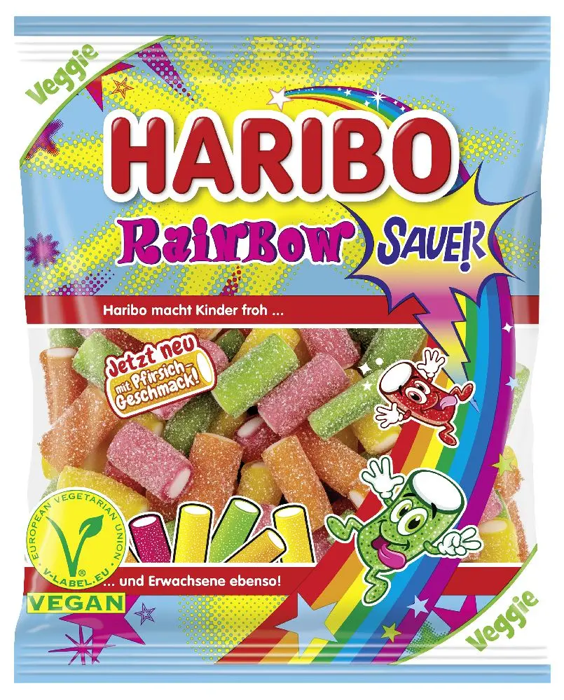 [7728790 ZEN06] Haribo Rainbow Fizz, sachet de 160 g