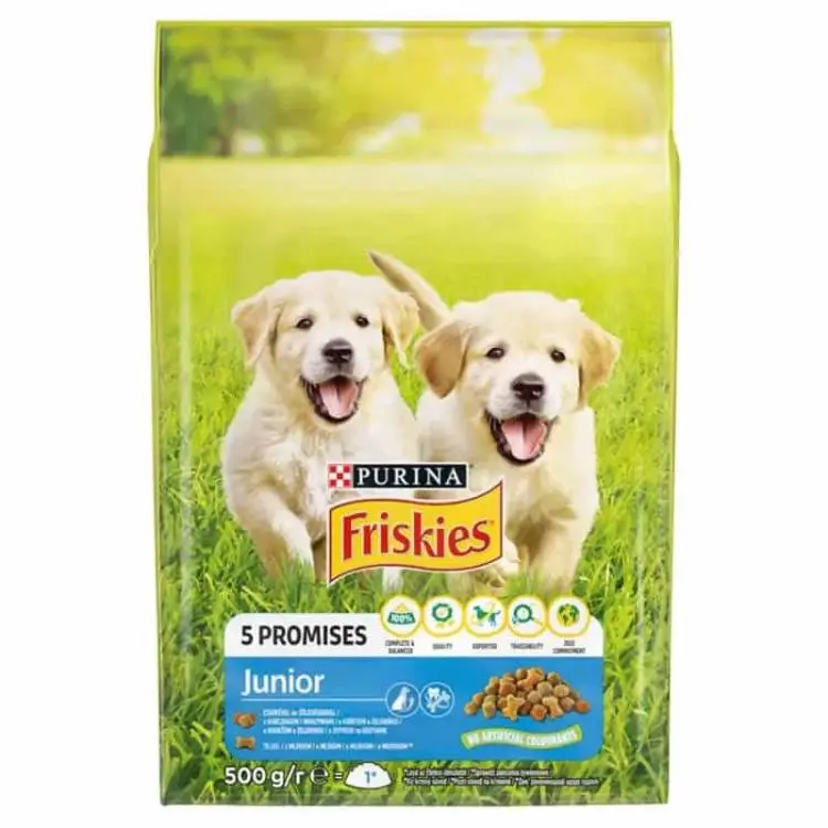 [44263708 ZEN06] Friskies Junior Croquettes pour chien Legumes 500gr