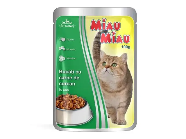 [23091011 ZEN06] Miau Miau Wet Cat Food 100g, Turkey