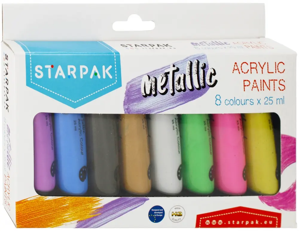 Acrylic paints 8 colors 25ml Starpak