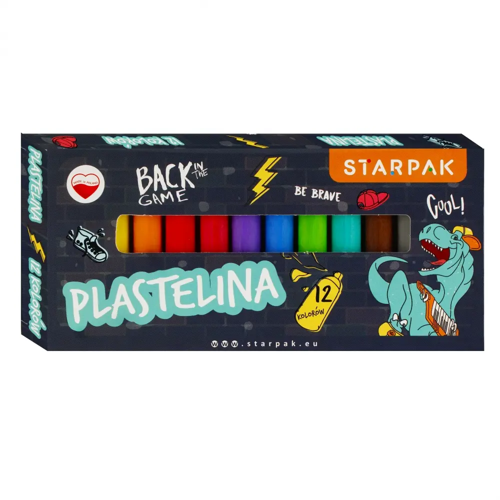 Pate a modeler Platelina 12 couleurs Starpak