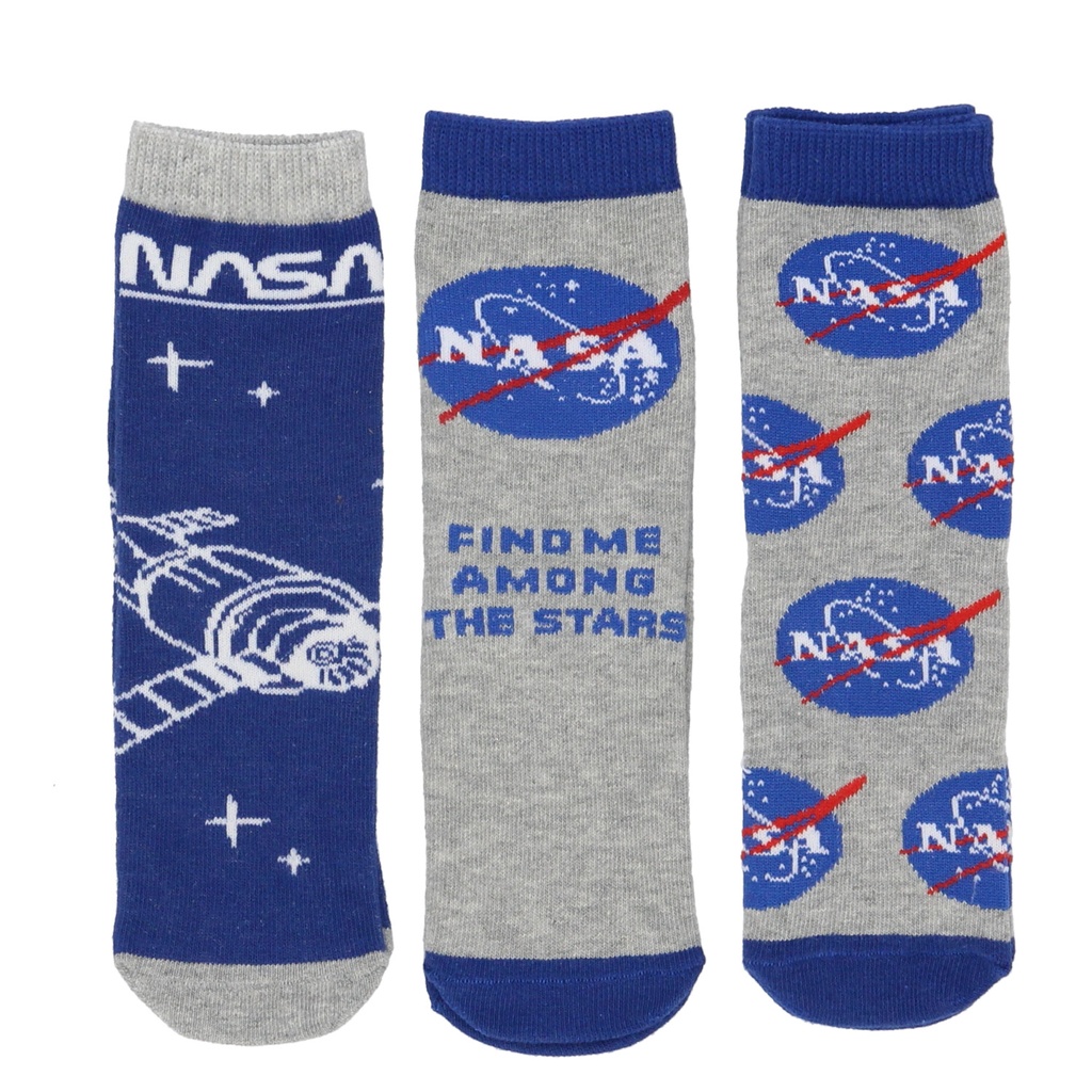 Lot de 3 paires de chaussettes Nasa - Bleu