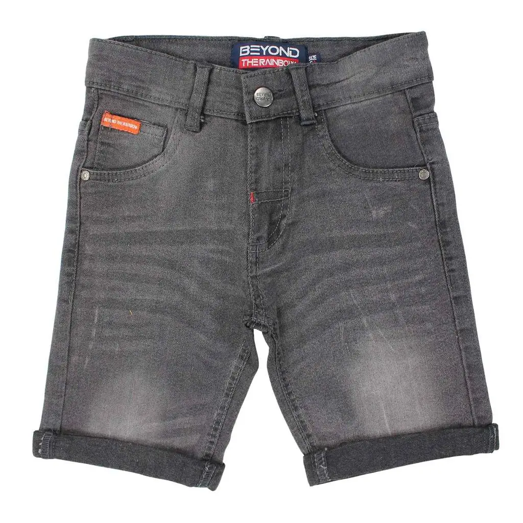 [GNS78591 GREY KIDS ZEN06] Bermuda nasa black boy