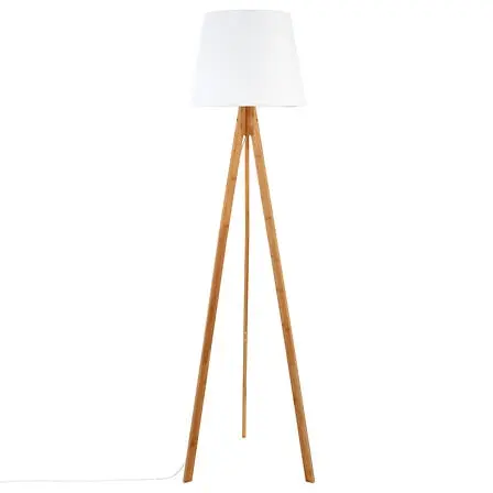 [145228 ZEN06] Lampadaire trepied bahi blanche H160