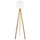 [145228 ZEN06] Lampadaire trepied bahi blanche H160