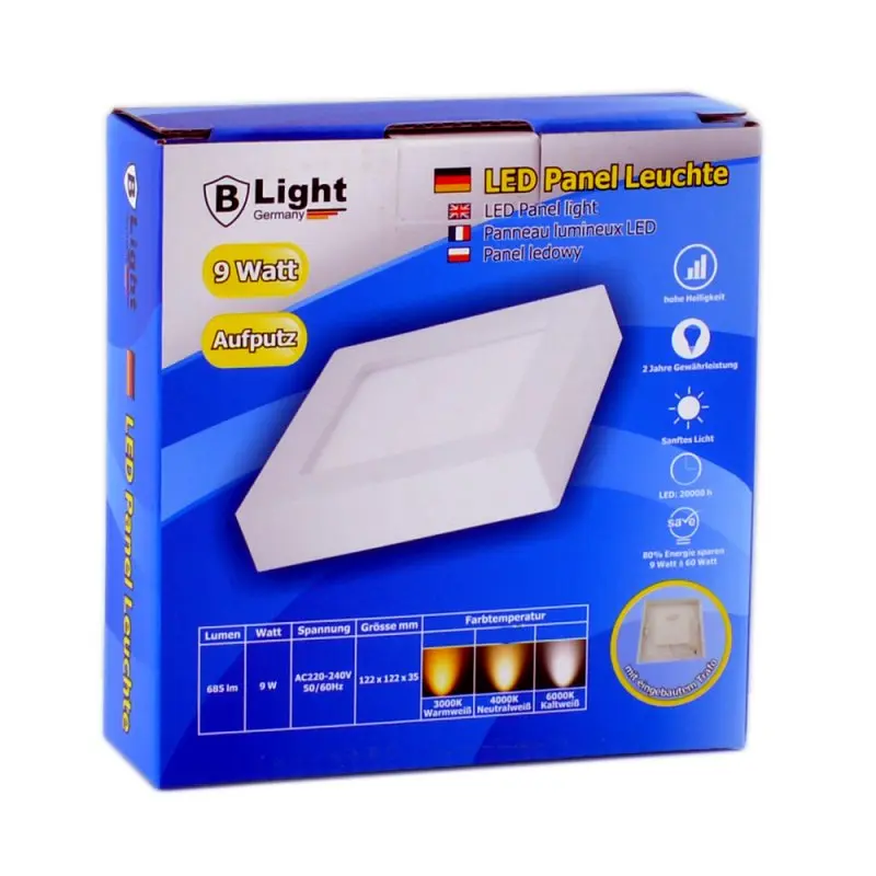 [35603 ZEN06  ] LED panel protruding - 9 watts - crossroads