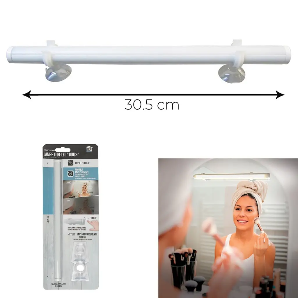 LED detector x27 touch with suction cup 80 lumens 30.35cm