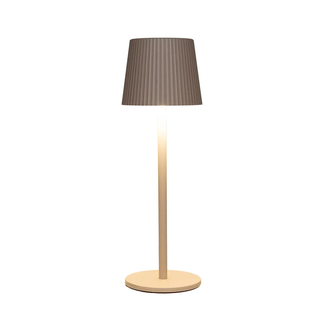 [89522 ZEN06  ] Ribbed LED lamp 9x27.5cm rechargeable touchscreen