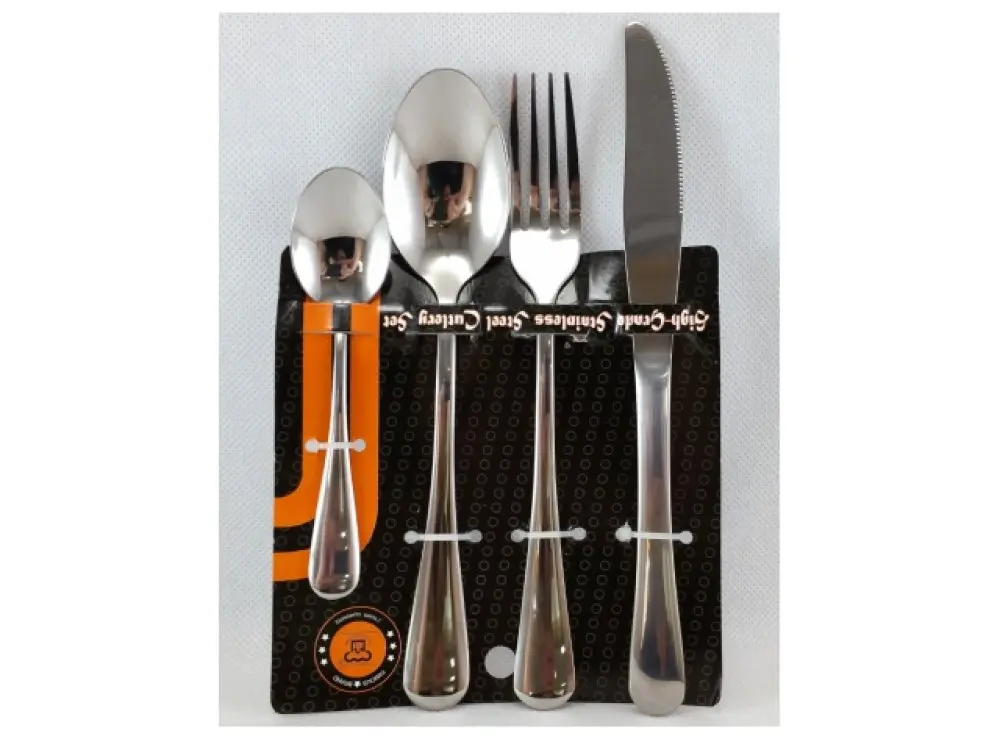 Set of 4 metal cutlery