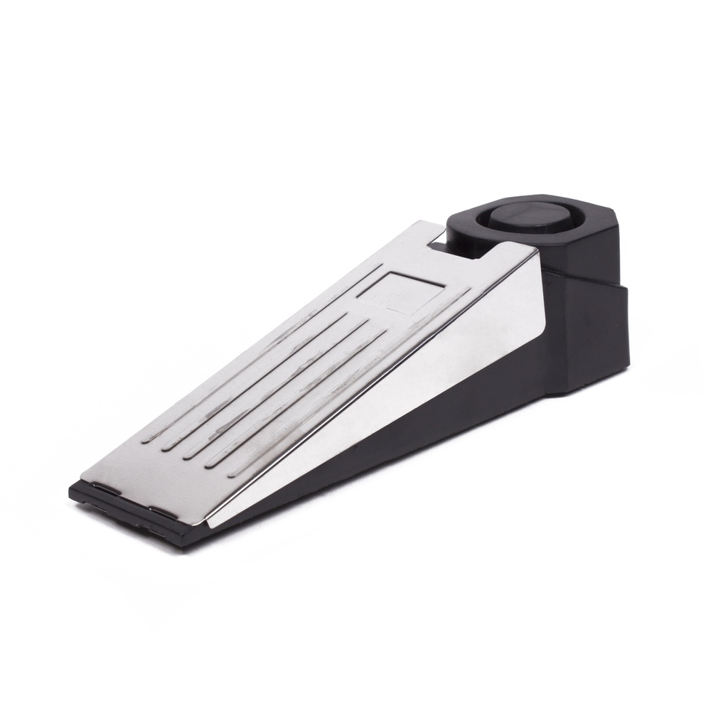 Door holder with 100 dB alarm