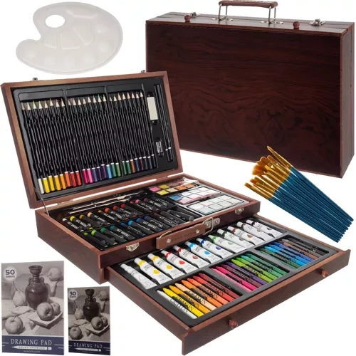 [00021644 ZEN08] Kit peinture en valise - 128 pièces Maaleo 216
