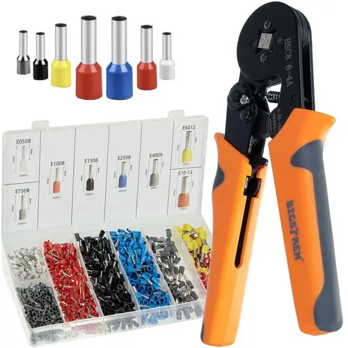 Pince de sertissage avec embouts 0,25-10 mm2