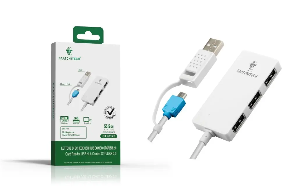 [ST.90125 ZEN10] USB 2.0 card / hub card reader