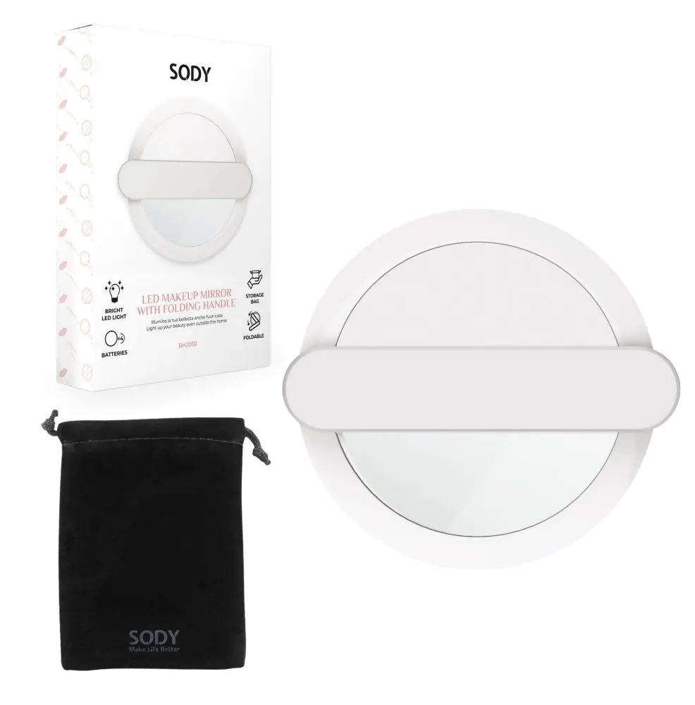 [BH2002 Bianco ZEN10] Sody BH2002 LED travel mirror