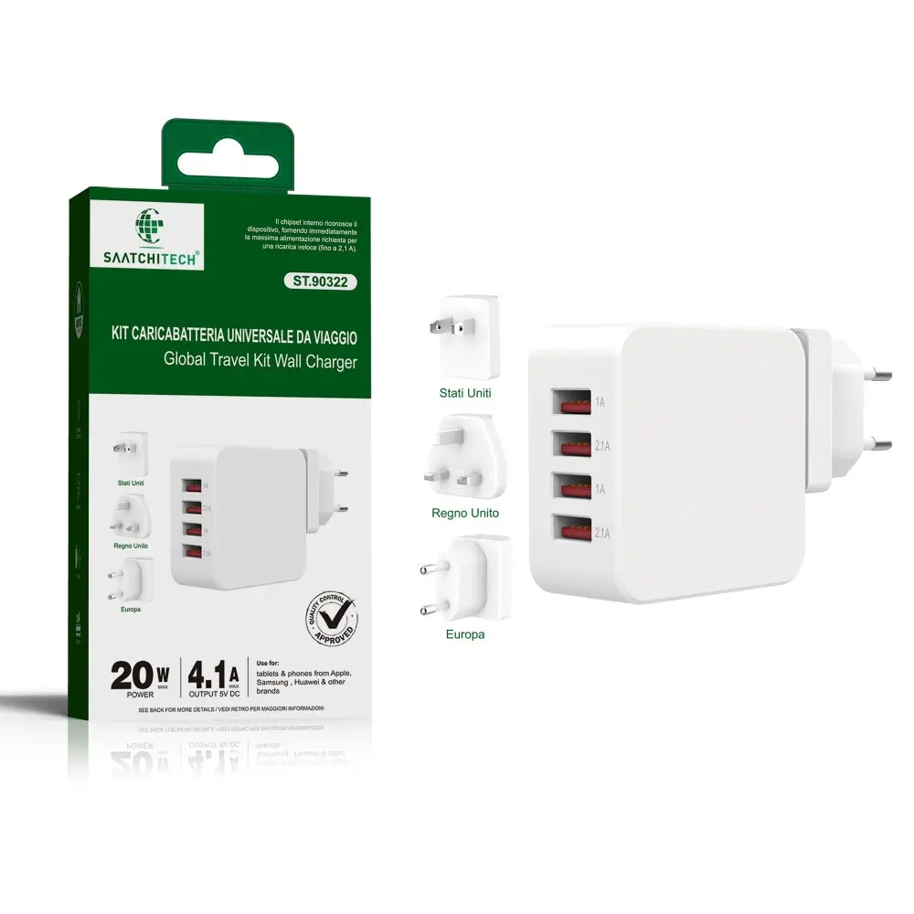 [ST.90322 ZEN10] Universal travel charger kit