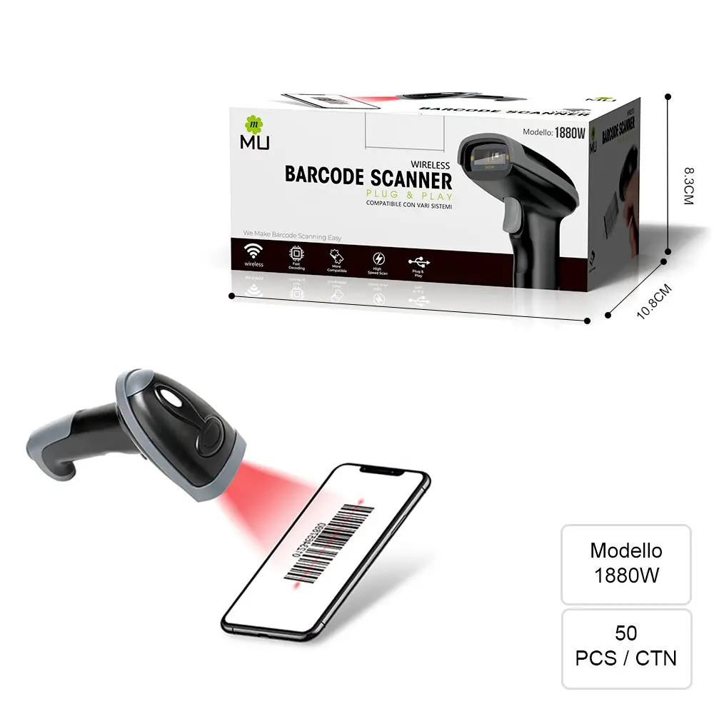 [1880W ZEN10] Lecteur de codes-barres sans fil