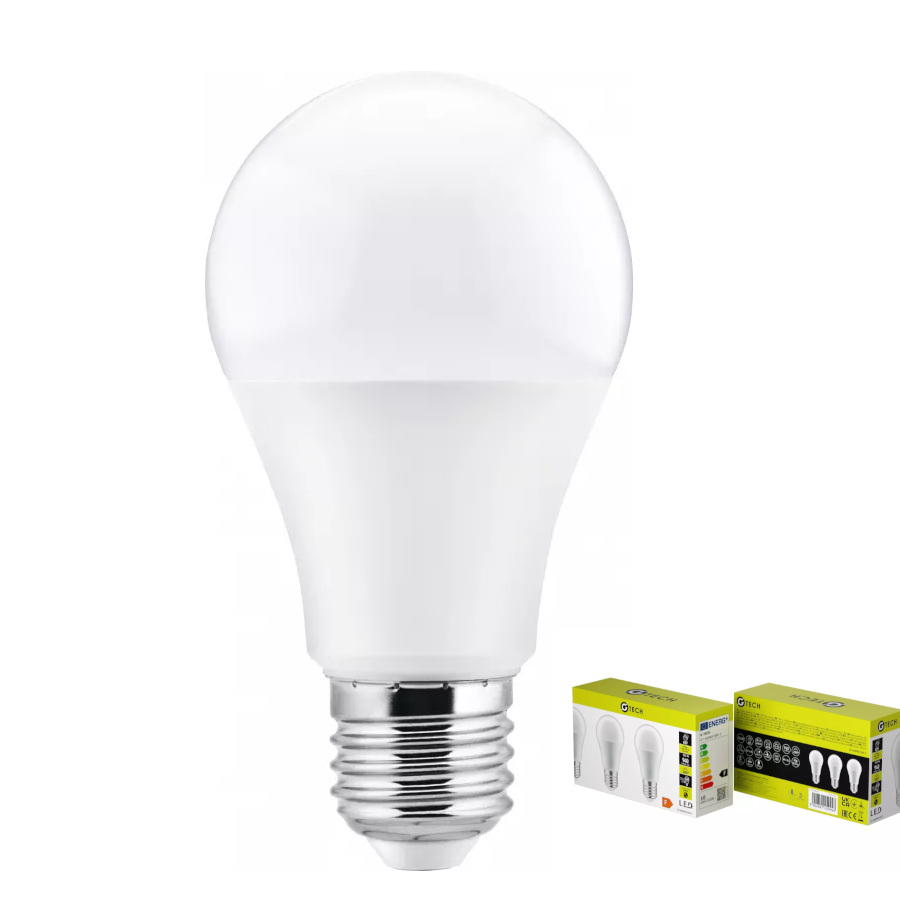 LOT DE 3 Ampoule LED G-TECH, A60, E27, 10,0 W, 940 lm, 400