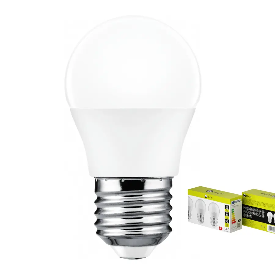 [GT-B45CNW5W-3 ZEN11] LOT DE 3 Ampoule LED G-TECH, B45, E27, 5,0 W, 400 lm, 4 000