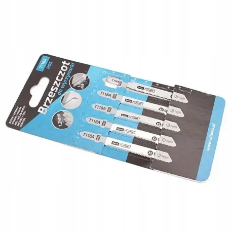 [T118A ZEN12] Lames de scie sauteuse 76/50 hss métal 1.2mm 5pcs