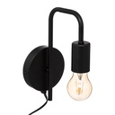 [182401B ZEN12] Keli black metal wall light