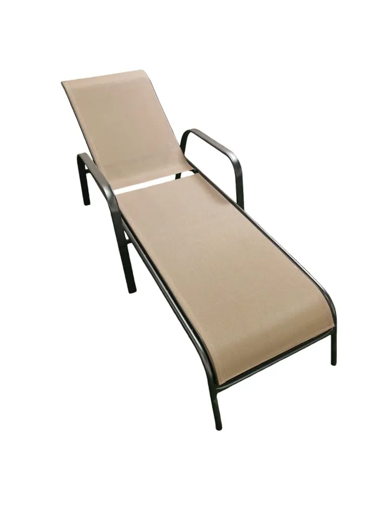 Reclining Brown Deckchair