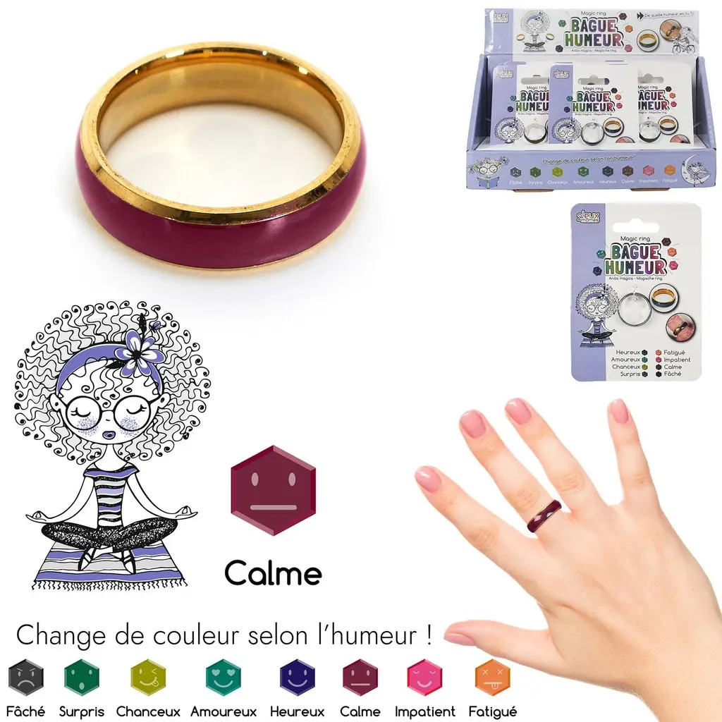 [EA10074 ZEN12] Bague humeur